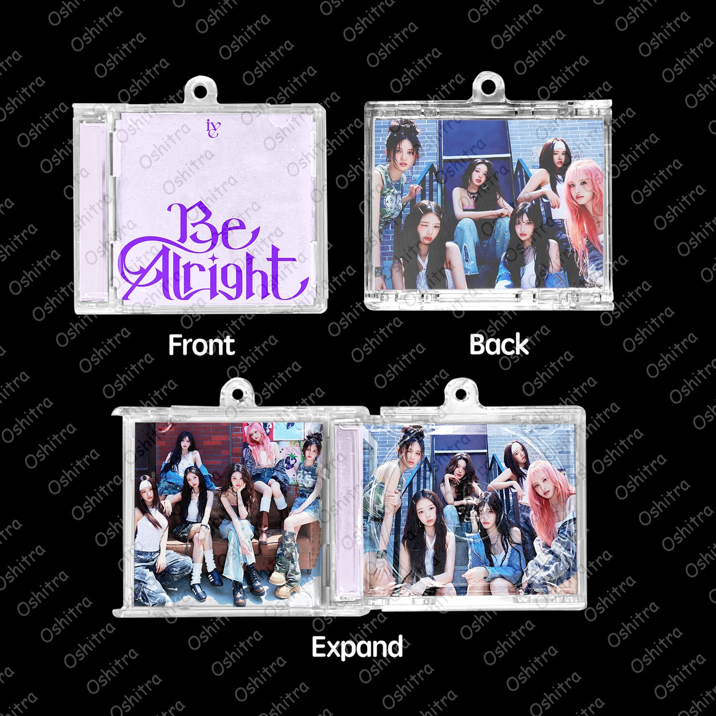 IVE「Be Alright」Mini Album NFCミニアルバムキーホルダー スマホタッチで音楽再生 推し活グッズ