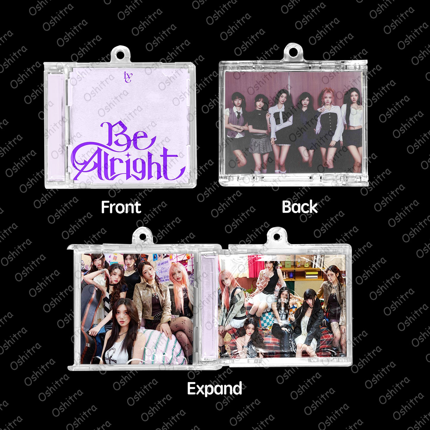 IVE「Be Alright」Mini Album NFCミニアルバムキーホルダー スマホタッチで音楽再生 推し活グッズ