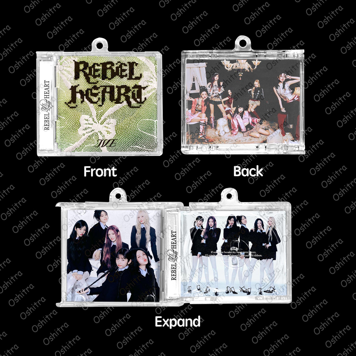 IVE「Rebel Heart」Mini Album NFCミニアルバムキーホルダー スマホタッチで音楽再生 推し活グッズ
