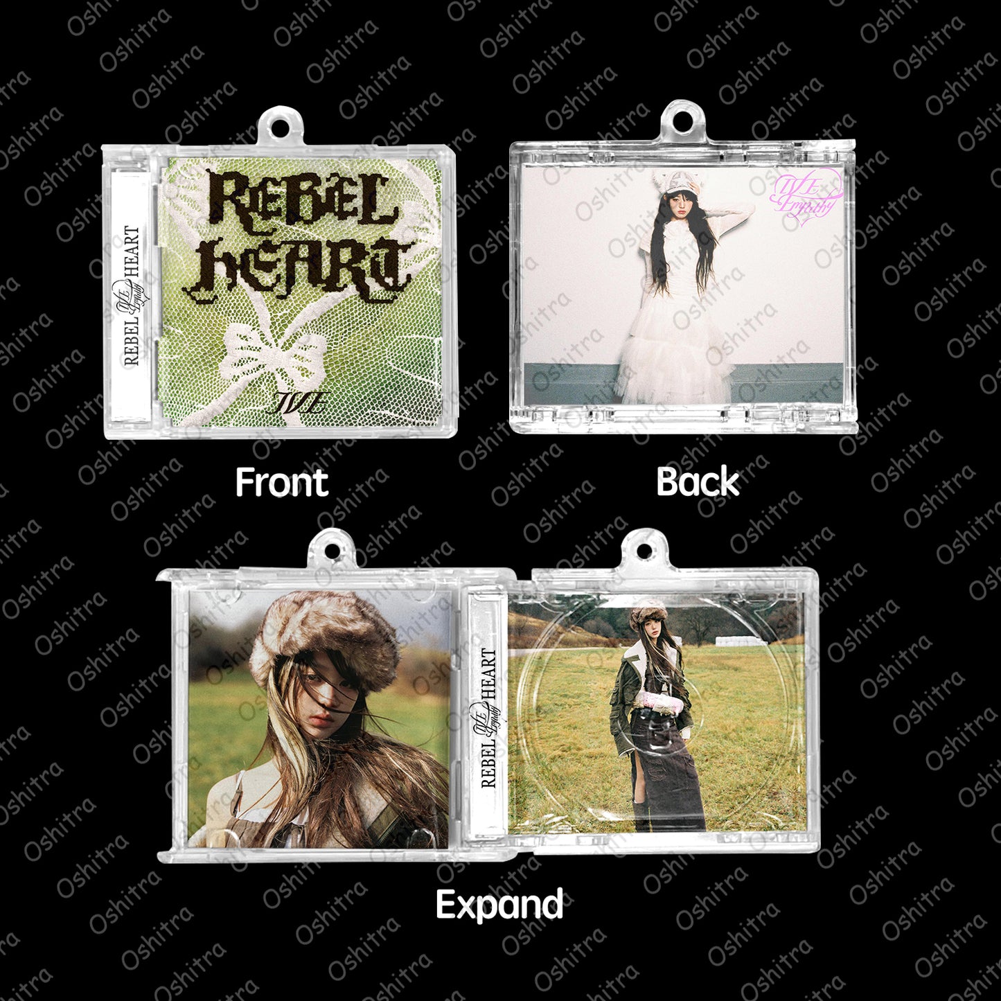 IVE「Rebel Heart」Mini Album NFCミニアルバムキーホルダー スマホタッチで音楽再生 推し活グッズ