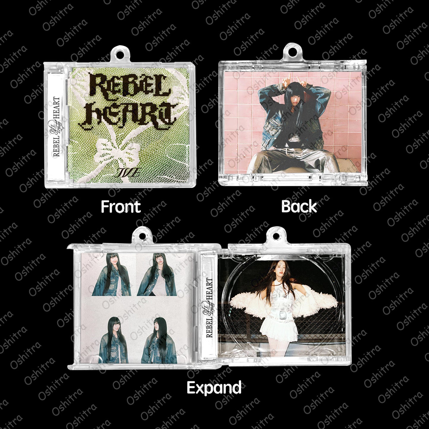 IVE「Rebel Heart」Mini Album NFCミニアルバムキーホルダー スマホタッチで音楽再生 推し活グッズ