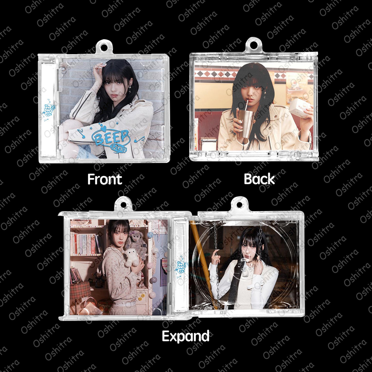IZNA「Beep」Mini Album NFCミニアルバムキーホルダー スマホタッチで音楽再生 推し活グッズ