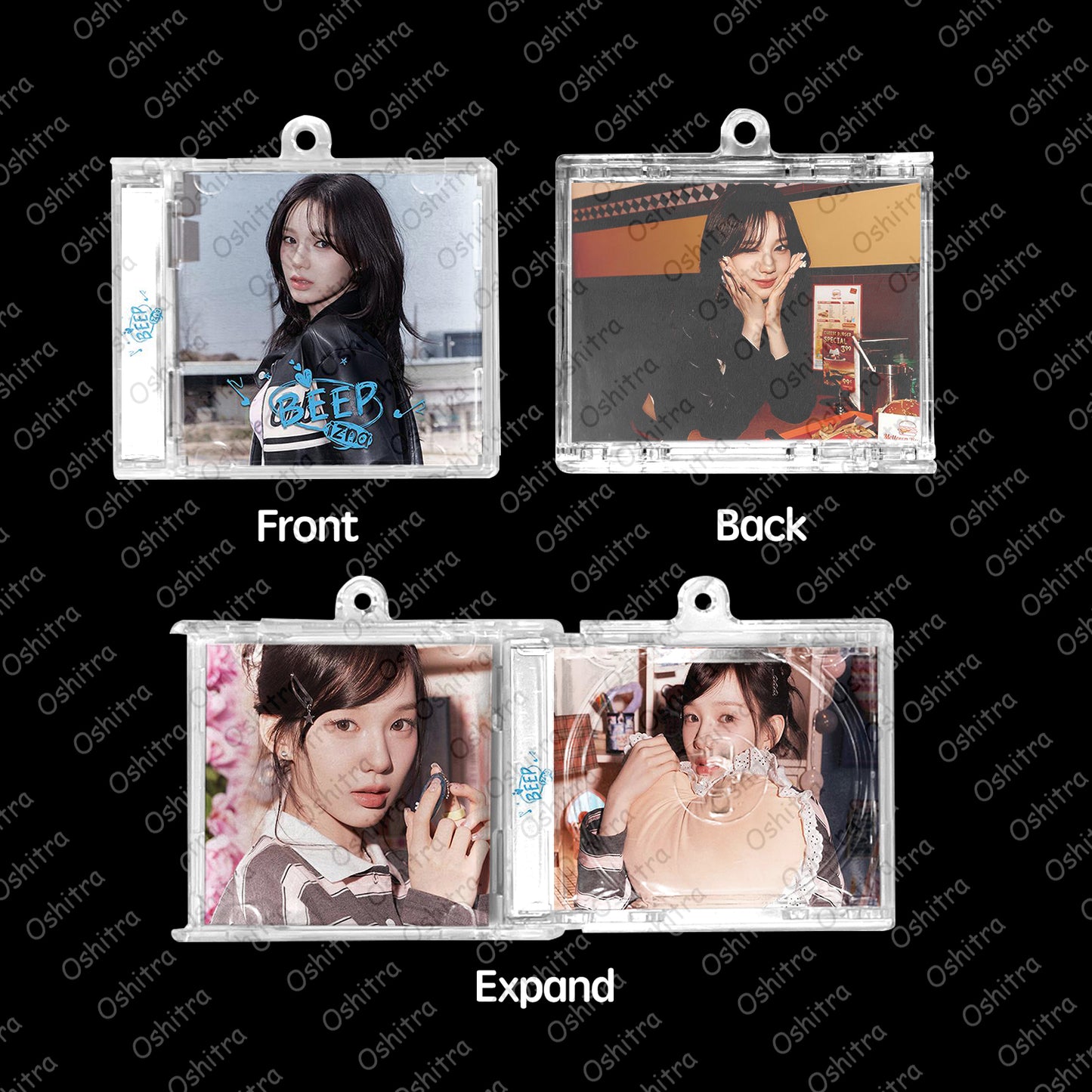 IZNA「Beep」Mini Album NFCミニアルバムキーホルダー スマホタッチで音楽再生 推し活グッズ