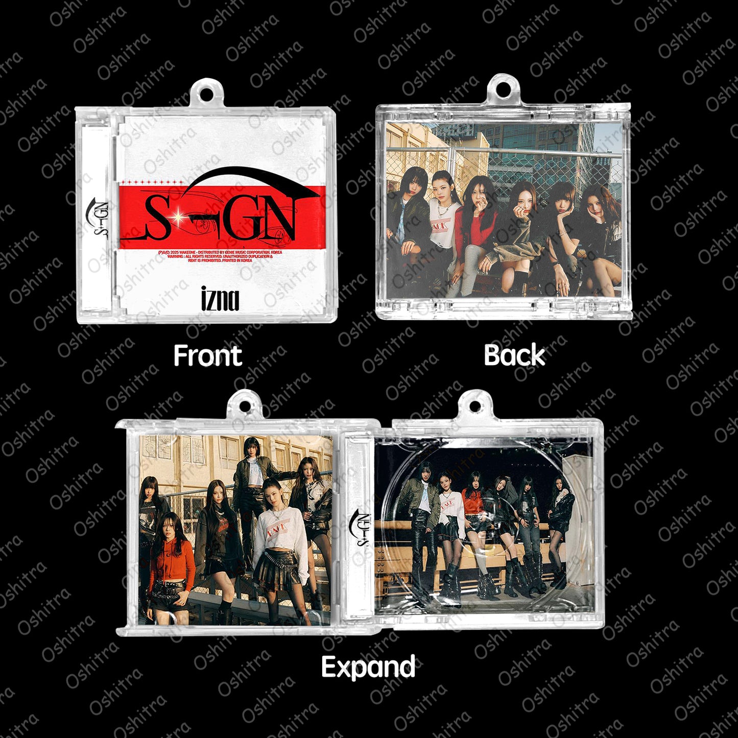 IZNA「Sign」Mini Album NFCミニアルバムキーホルダー スマホタッチで音楽再生 推し活グッズ