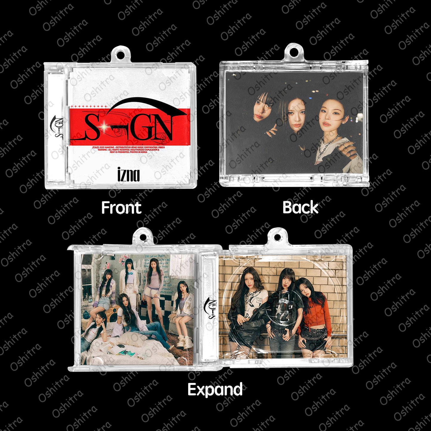 IZNA「Sign」Mini Album NFCミニアルバムキーホルダー スマホタッチで音楽再生 推し活グッズ
