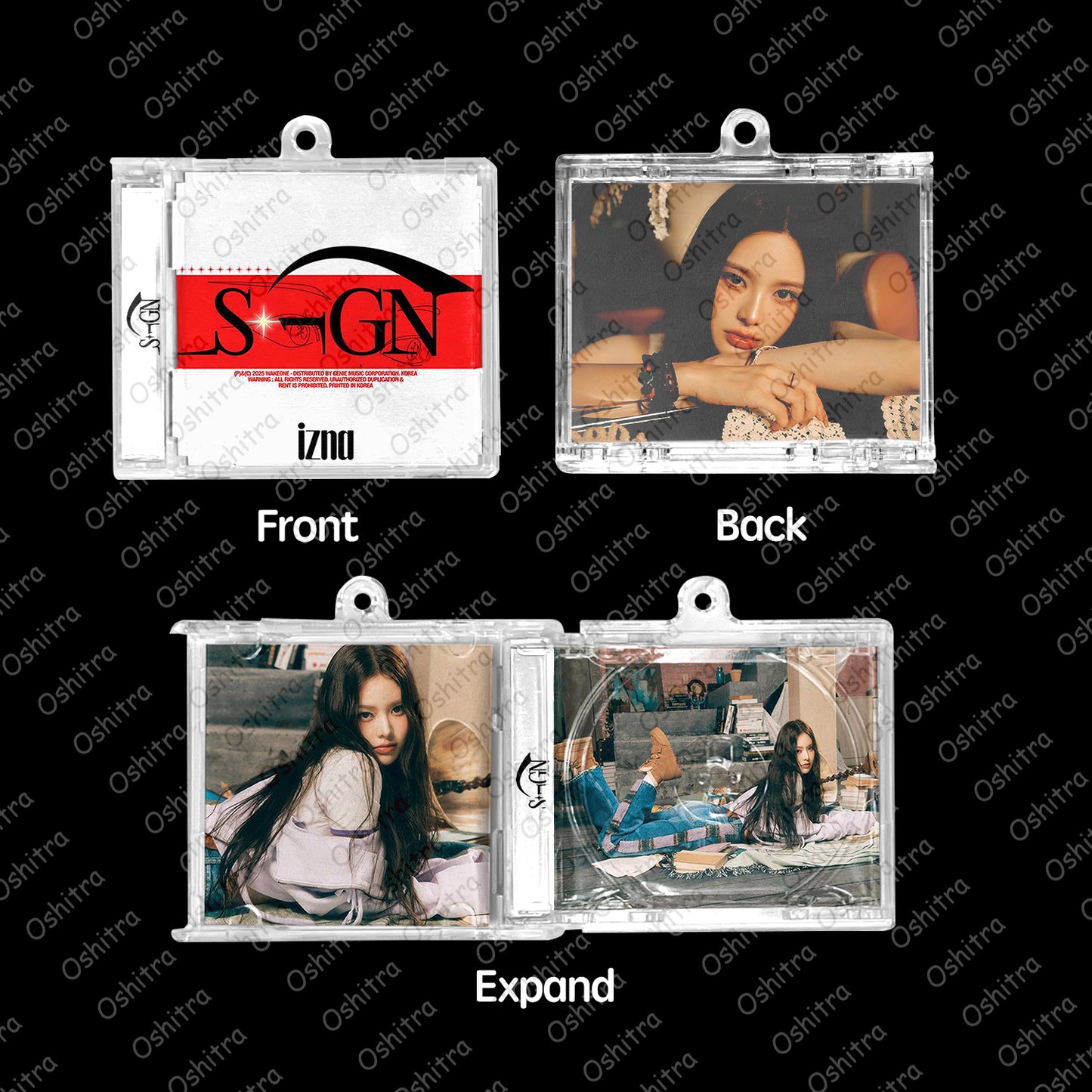 IZNA「Sign」Mini Album NFCミニアルバムキーホルダー スマホタッチで音楽再生 推し活グッズ