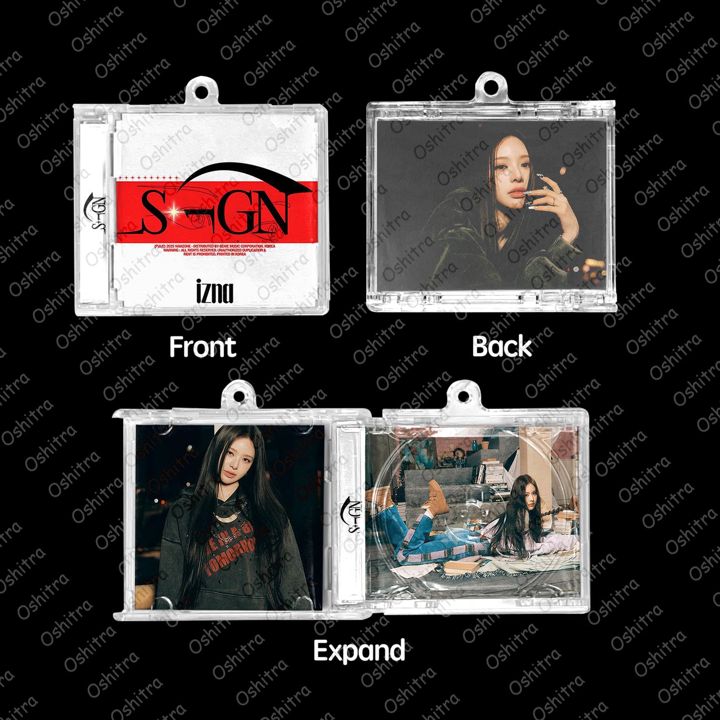 IZNA「Sign」Mini Album NFCミニアルバムキーホルダー スマホタッチで音楽再生 推し活グッズ