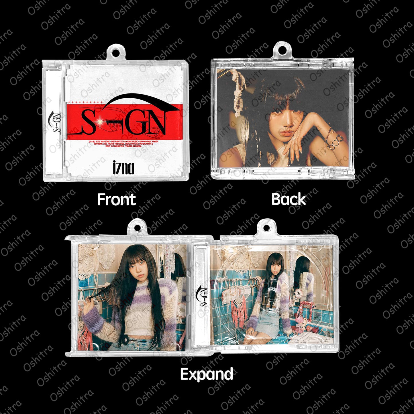 IZNA「Sign」Mini Album NFCミニアルバムキーホルダー スマホタッチで音楽再生 推し活グッズ