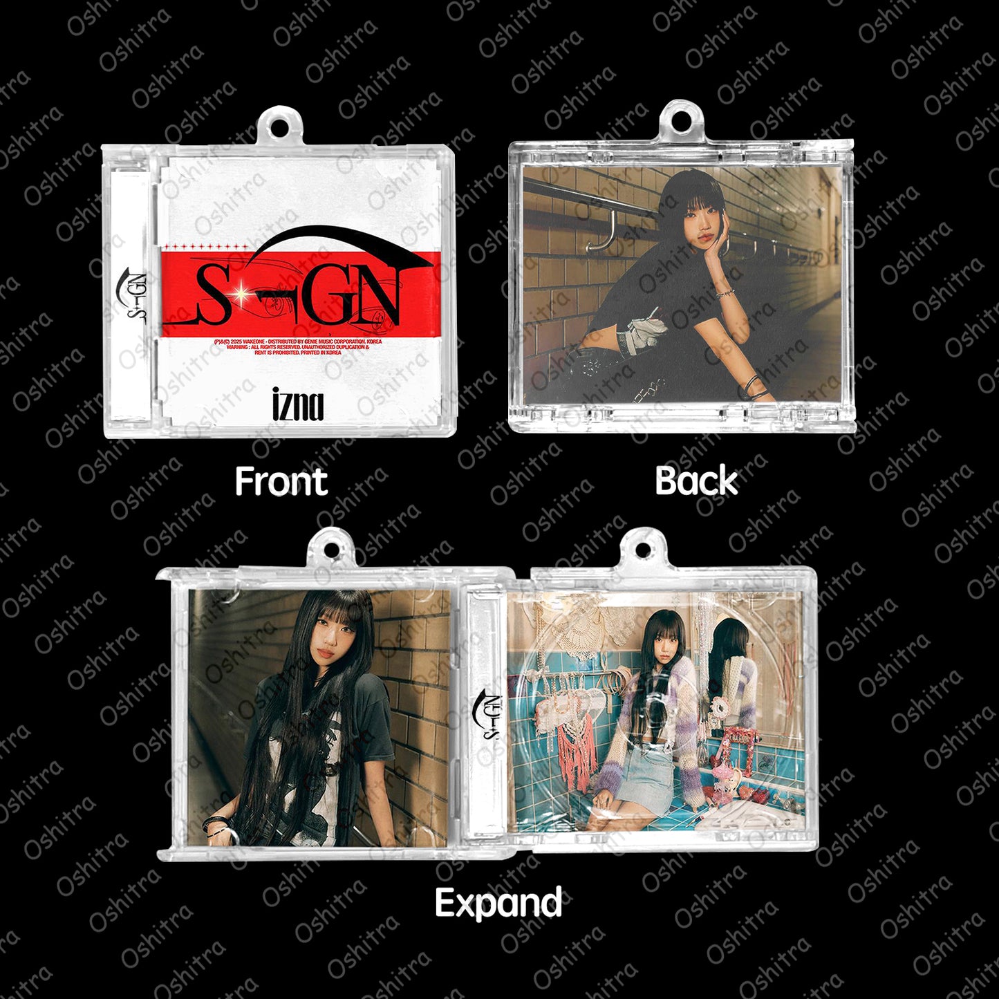 IZNA「Sign」Mini Album NFCミニアルバムキーホルダー スマホタッチで音楽再生 推し活グッズ