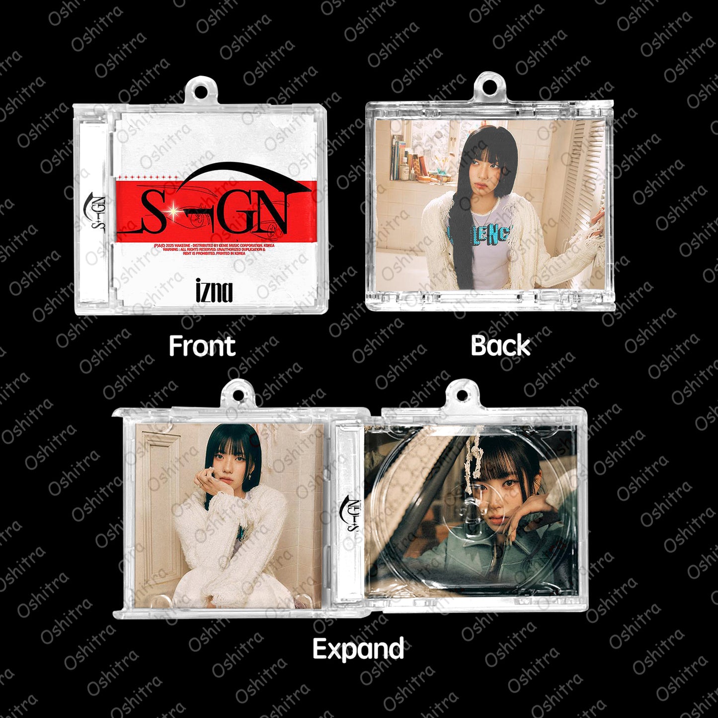 IZNA「Sign」Mini Album NFCミニアルバムキーホルダー スマホタッチで音楽再生 推し活グッズ
