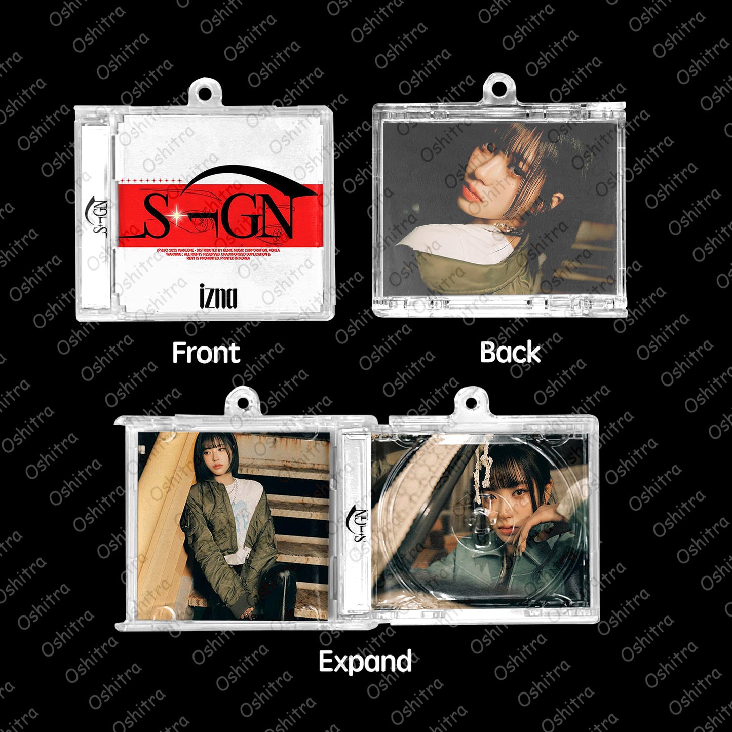 IZNA「Sign」Mini Album NFCミニアルバムキーホルダー スマホタッチで音楽再生 推し活グッズ