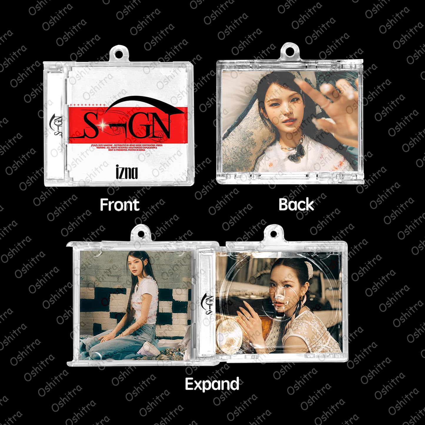 IZNA「Sign」Mini Album NFCミニアルバムキーホルダー スマホタッチで音楽再生 推し活グッズ