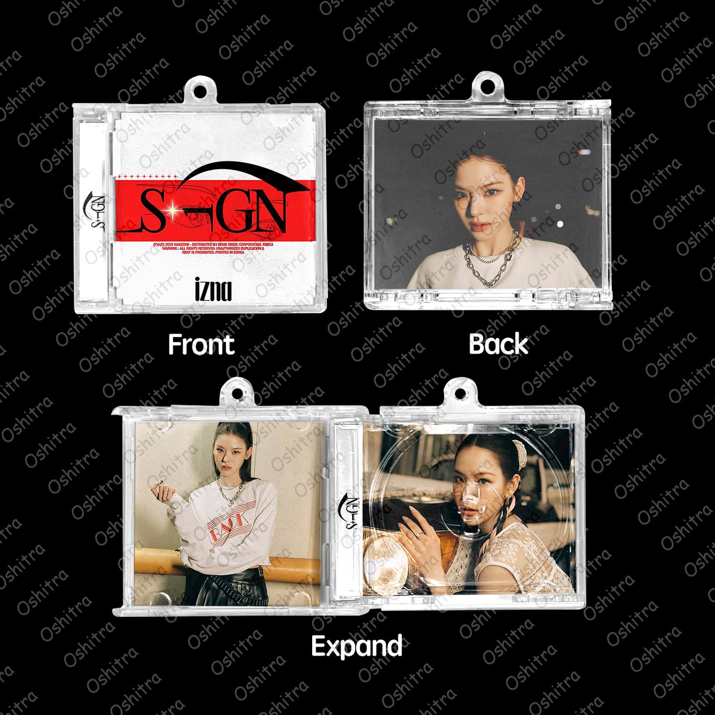 IZNA「Sign」Mini Album NFCミニアルバムキーホルダー スマホタッチで音楽再生 推し活グッズ
