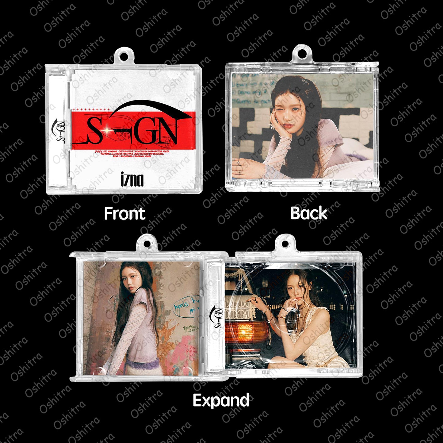 IZNA「Sign」Mini Album NFCミニアルバムキーホルダー スマホタッチで音楽再生 推し活グッズ