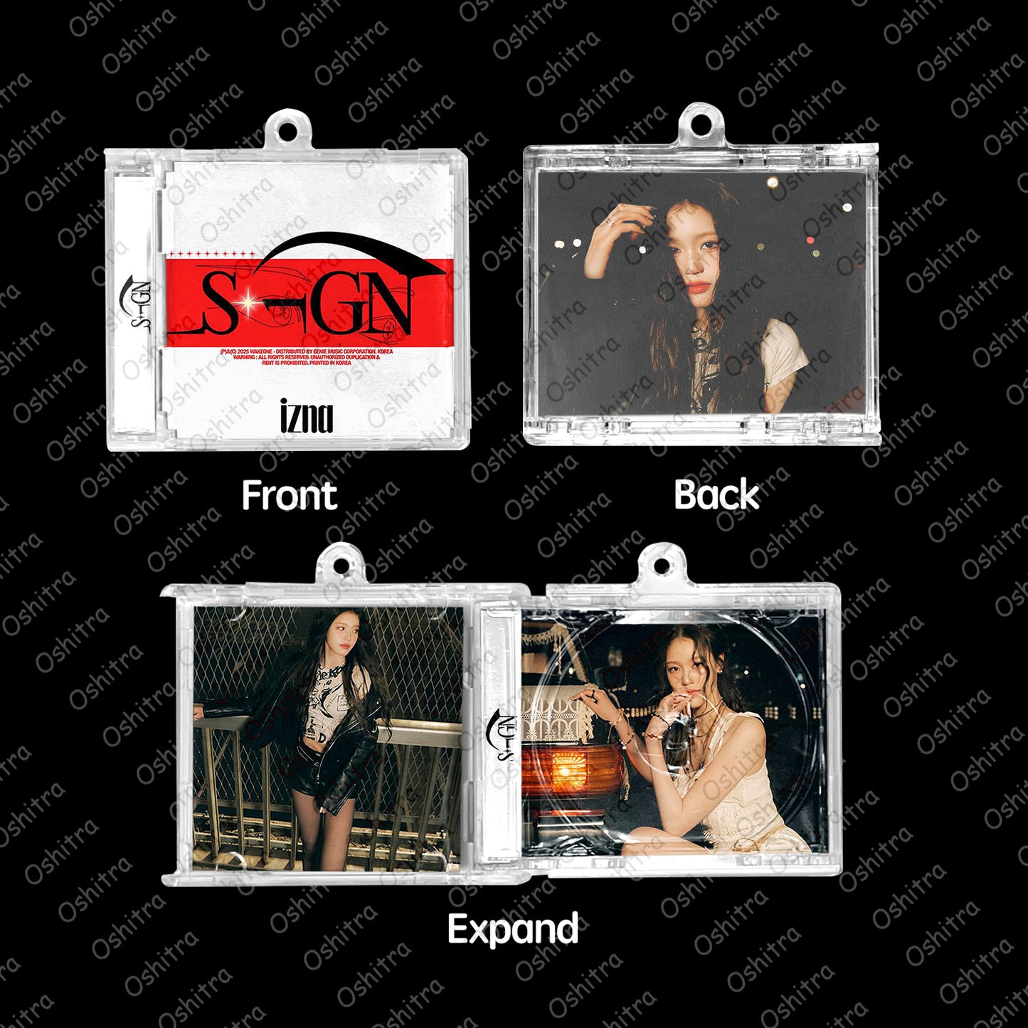 IZNA「Sign」Mini Album NFCミニアルバムキーホルダー スマホタッチで音楽再生 推し活グッズ
