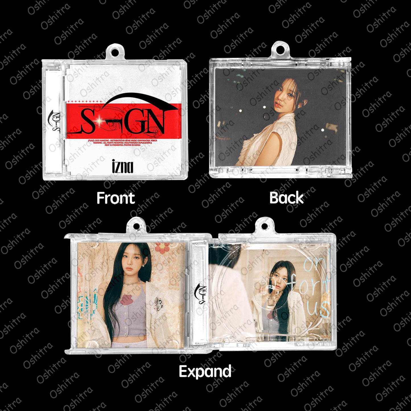 IZNA「Sign」Mini Album NFCミニアルバムキーホルダー スマホタッチで音楽再生 推し活グッズ