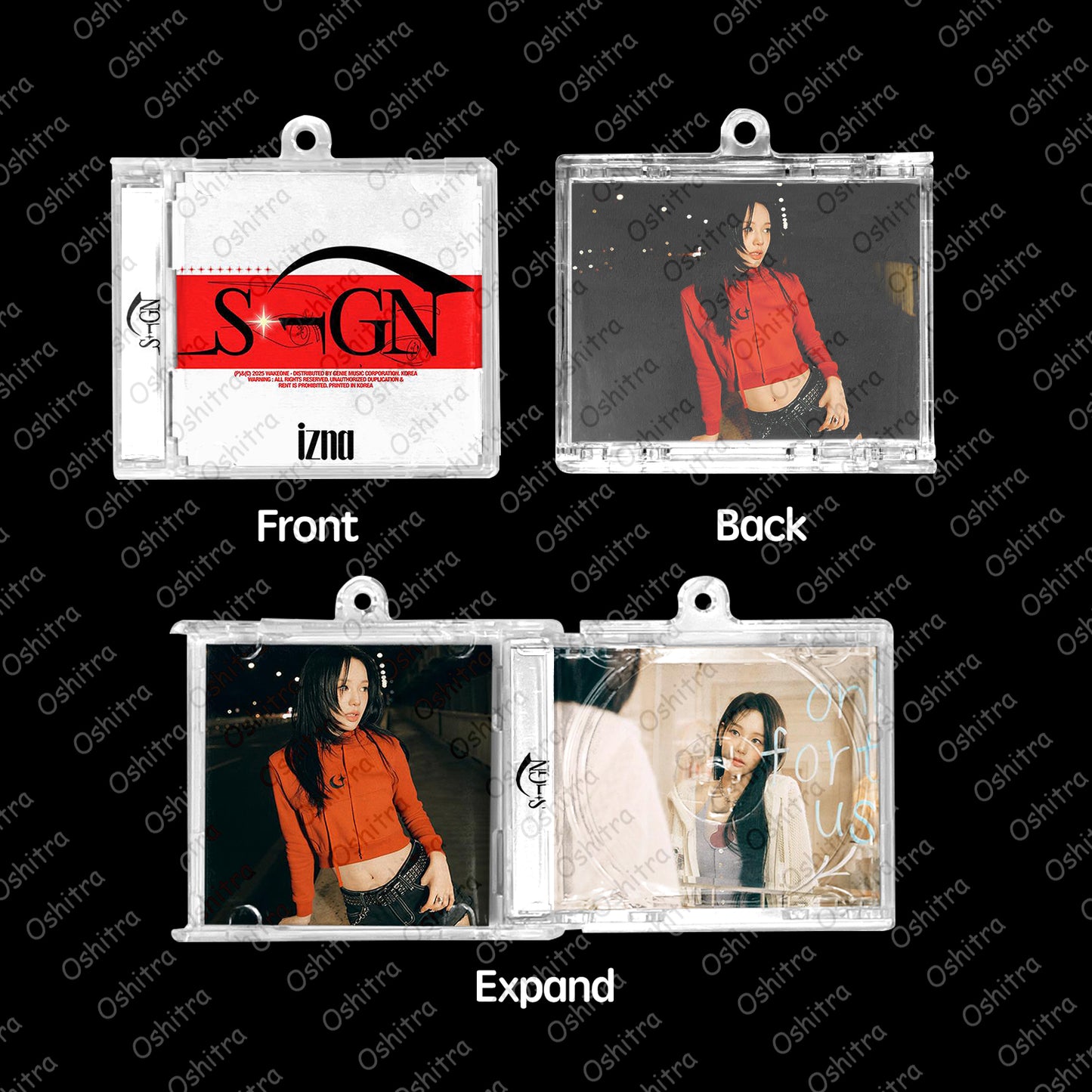 IZNA「Sign」Mini Album NFCミニアルバムキーホルダー スマホタッチで音楽再生 推し活グッズ