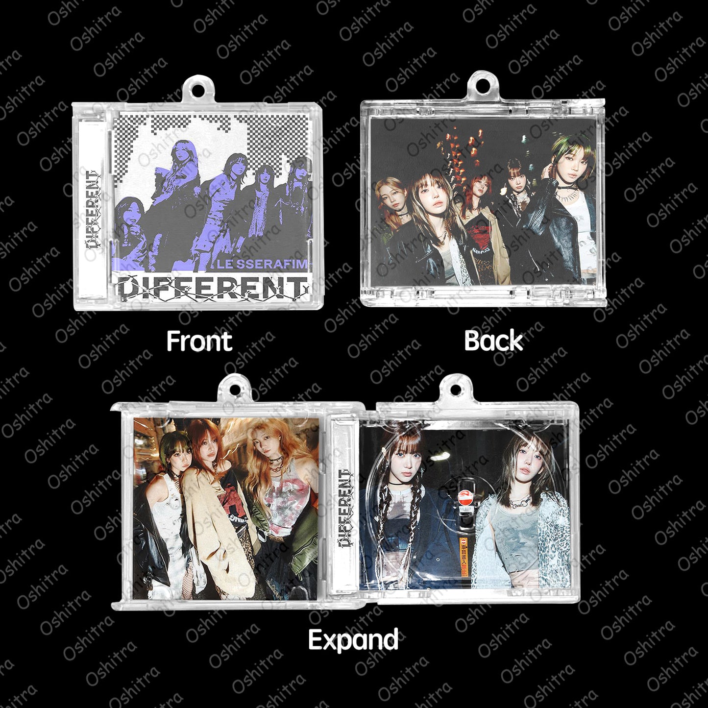 LE SSERAFIM「Different」Mini Album NFCミニアルバムキーホルダー スマホタッチで音楽再生 推し活グッズ