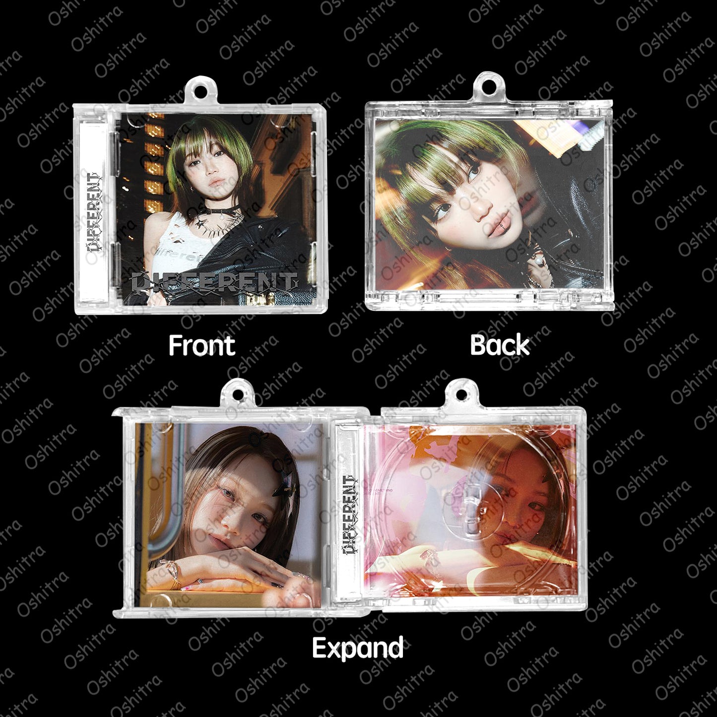 LE SSERAFIM「Different」Mini Album NFCミニアルバムキーホルダー スマホタッチで音楽再生 推し活グッズ