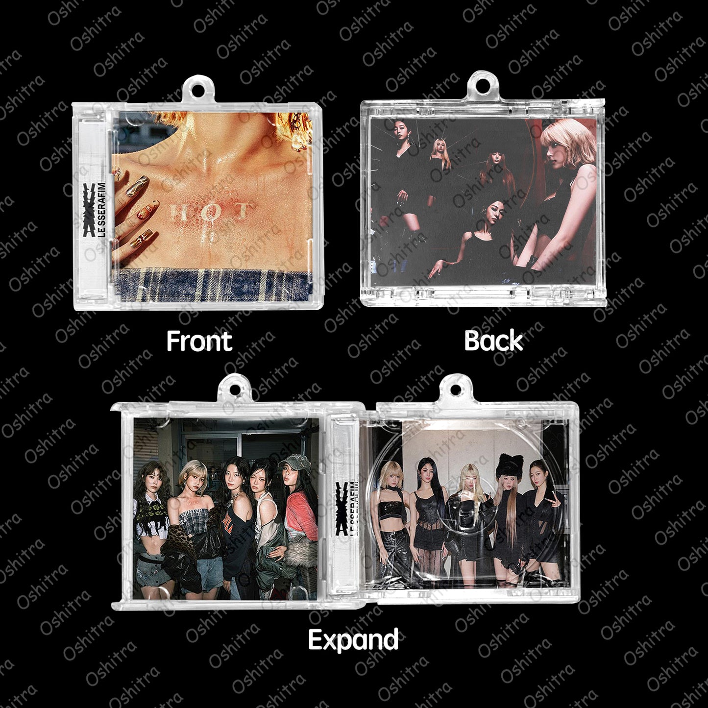 LE SSERAFIM「Hot」Mini Album NFCミニアルバムキーホルダー スマホタッチで音楽再生 推し活グッズ