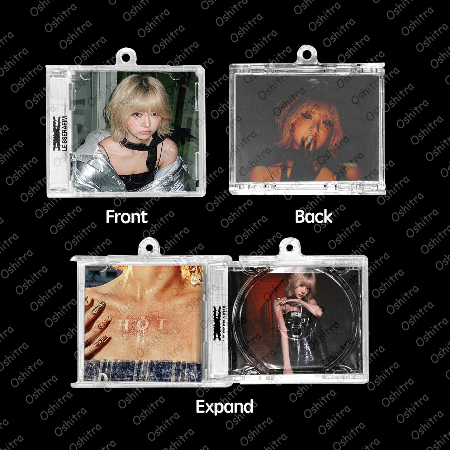LE SSERAFIM「Hot」Mini Album NFCミニアルバムキーホルダー スマホタッチで音楽再生 推し活グッズ