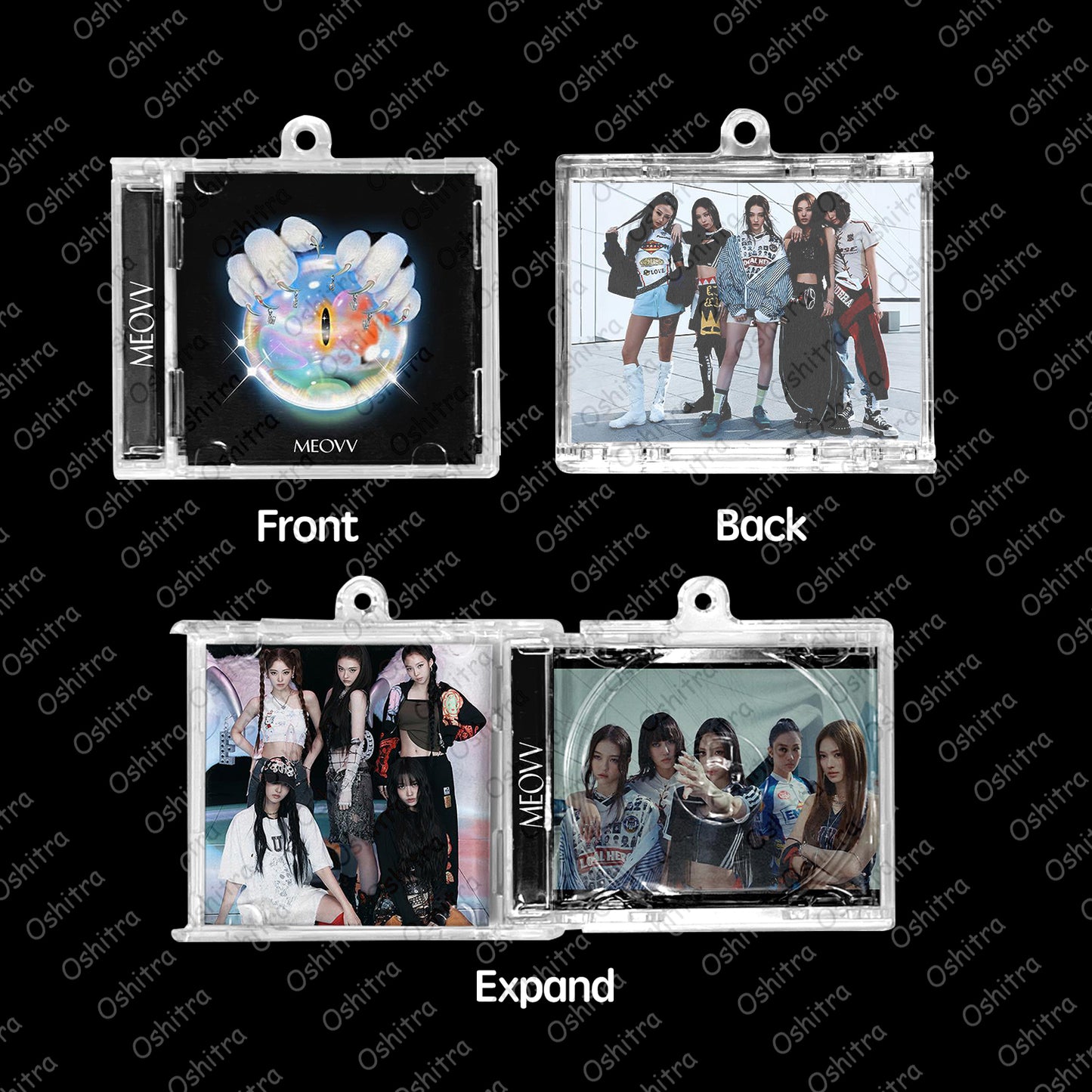MEOVV「Hands Up」Mini Album NFCミニアルバムキーホルダー スマホタッチで音楽再生 推し活グッズ