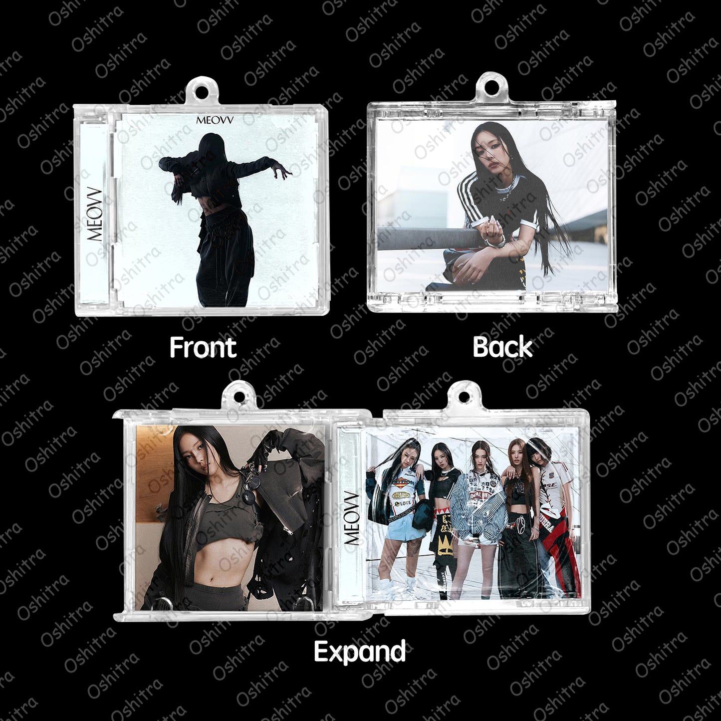 MEOVV「Hands Up」Mini Album NFCミニアルバムキーホルダー スマホタッチで音楽再生 推し活グッズ
