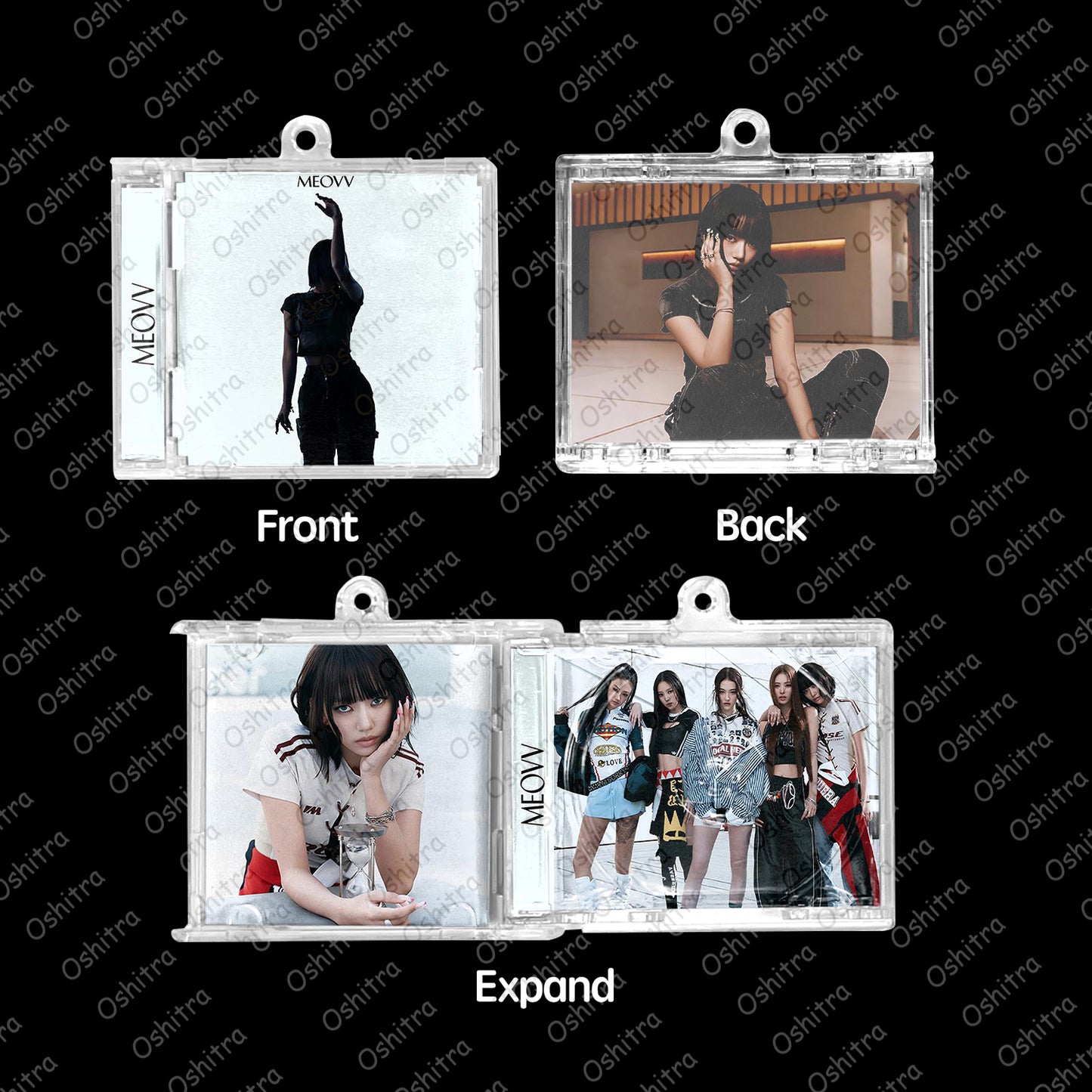 MEOVV「Hands Up」Mini Album NFCミニアルバムキーホルダー スマホタッチで音楽再生 推し活グッズ
