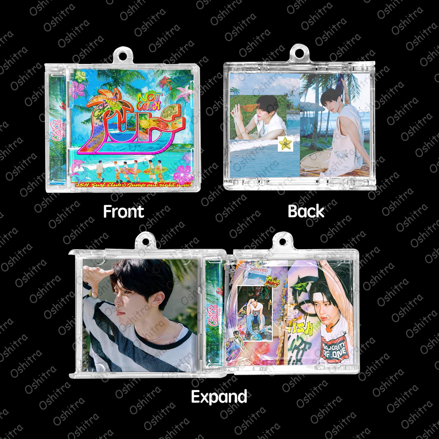 NCT WISH SURF「SURF」Mini Album NFCミニアルバムキーホルダー スマホタッチで音楽再生 推し活グッズ