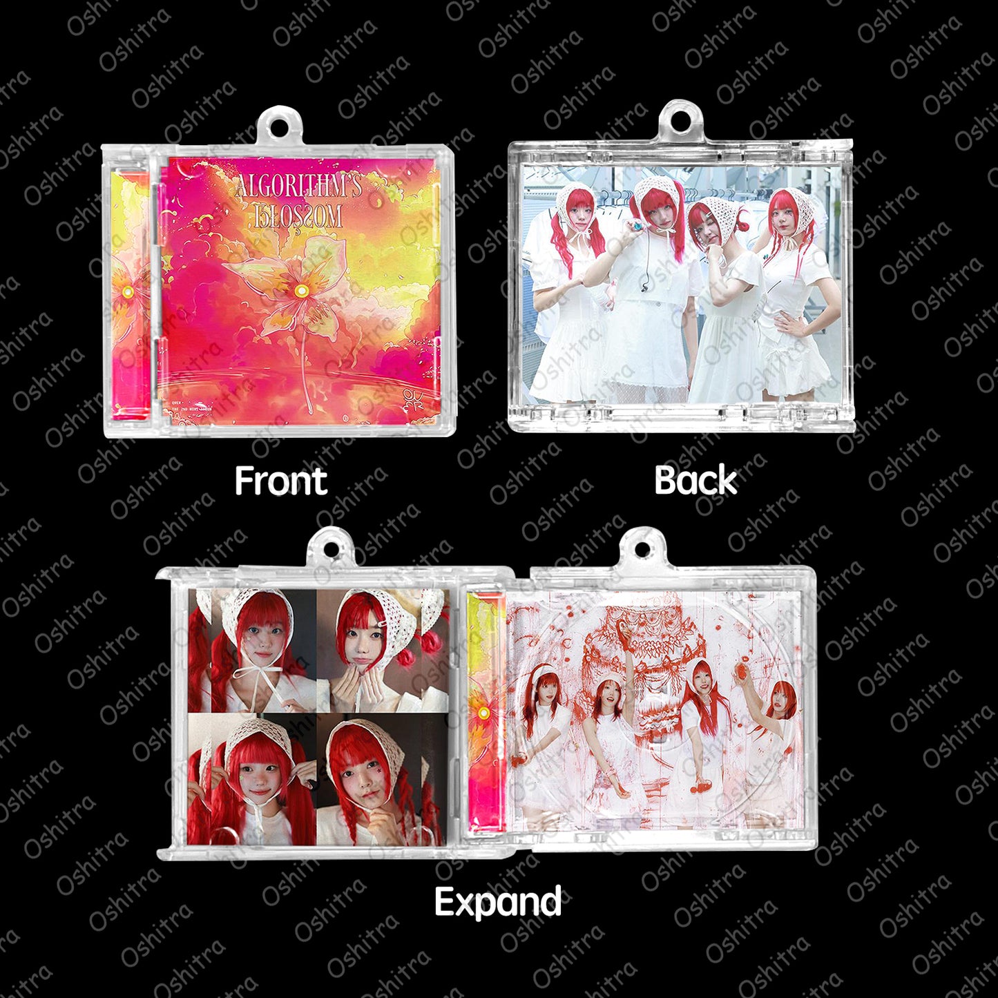 QWER「algorithm's Blossom」Mini Album NFCミニアルバムキーホルダー スマホタッチで音楽再生 推し活グッズ