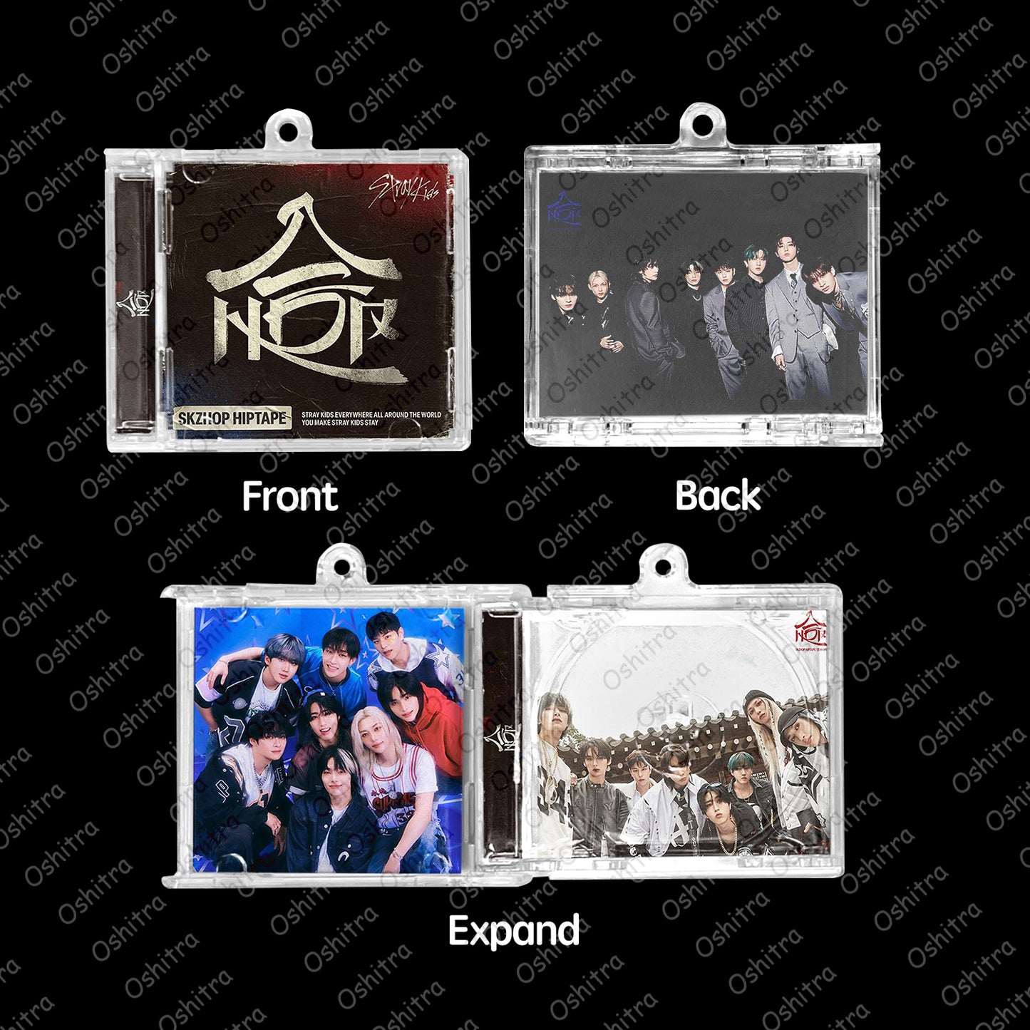 StrayKids「HOP」Mini Album NFCミニアルバムキーホルダー スマホタッチで音楽再生 推し活グッズ