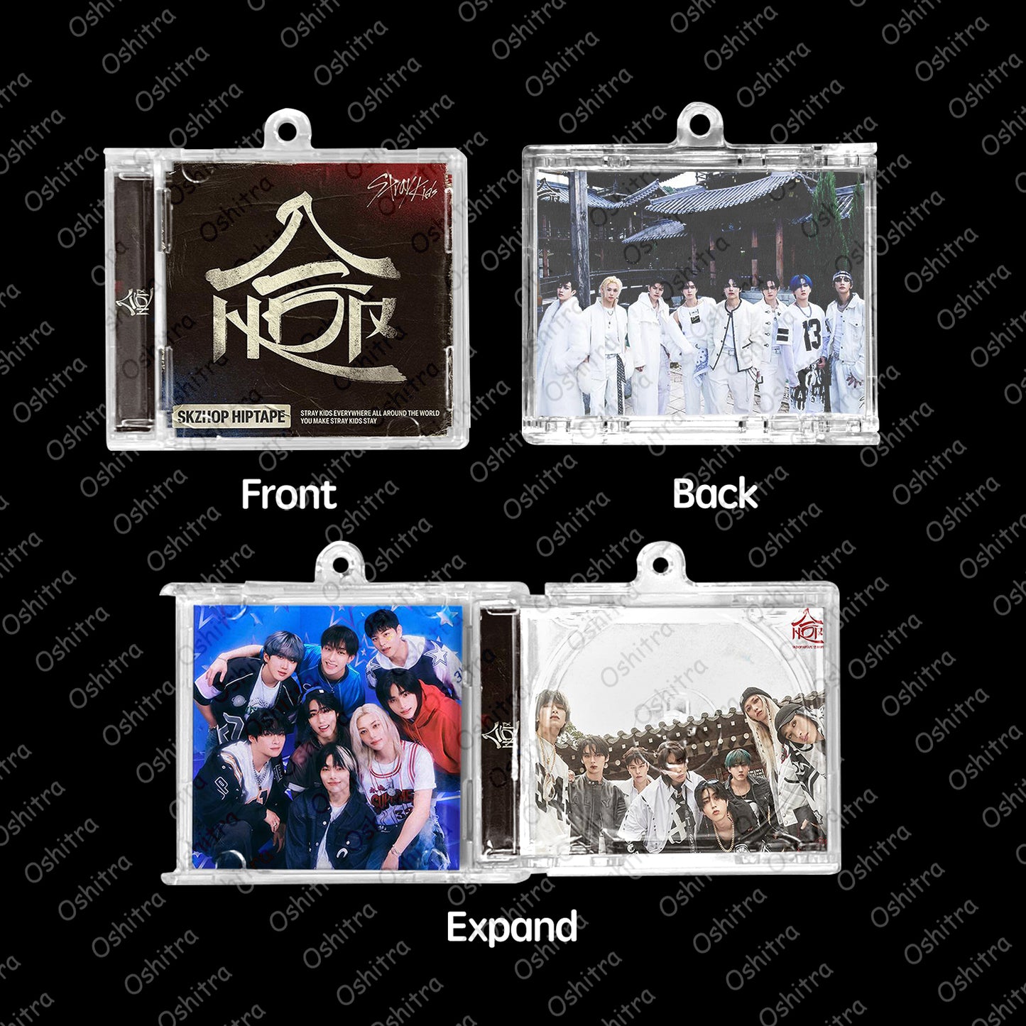 StrayKids「HOP」Mini Album NFCミニアルバムキーホルダー スマホタッチで音楽再生 推し活グッズ