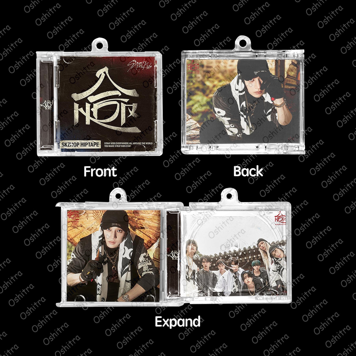 StrayKids「HOP」Mini Album NFCミニアルバムキーホルダー スマホタッチで音楽再生 推し活グッズ