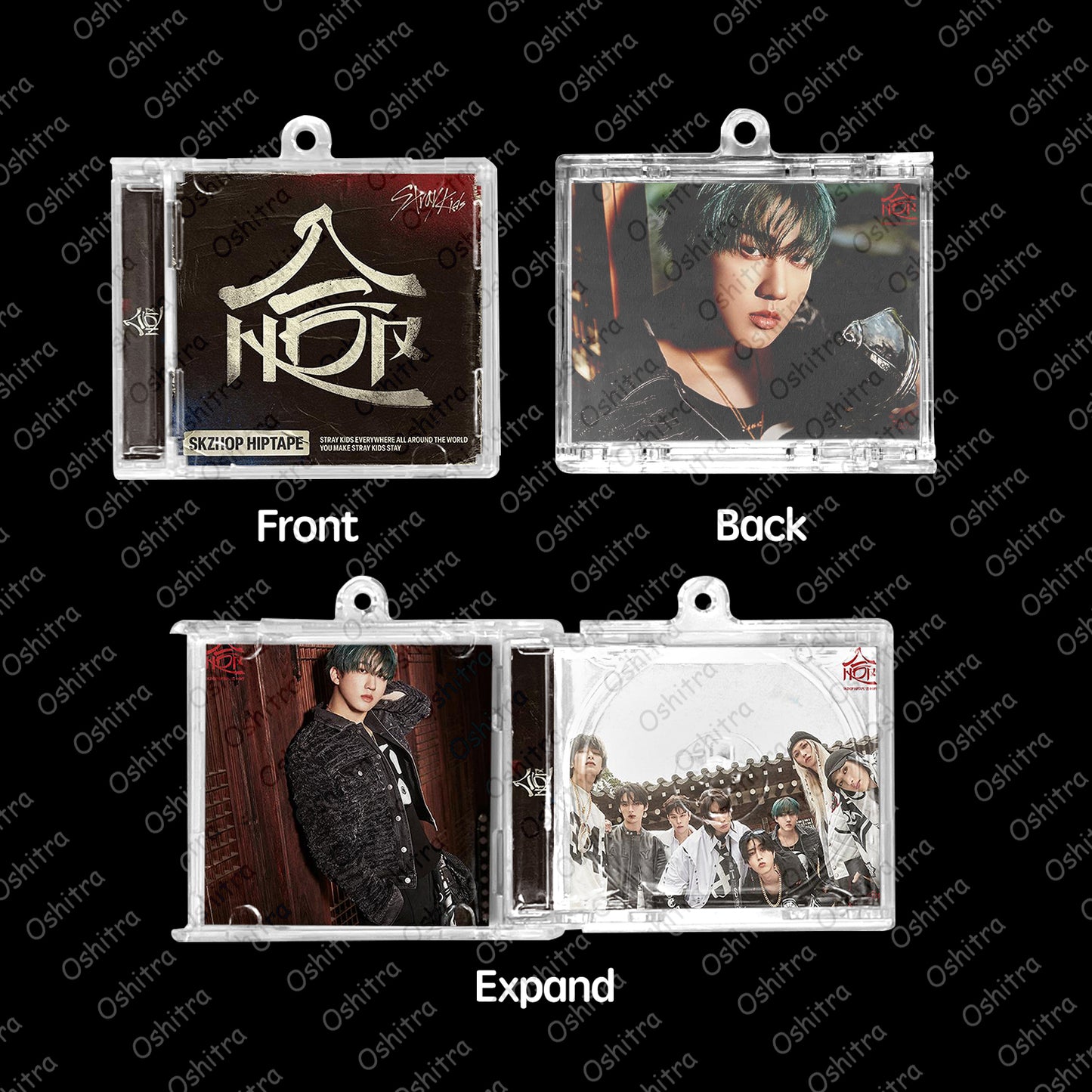 StrayKids「HOP」Mini Album NFCミニアルバムキーホルダー スマホタッチで音楽再生 推し活グッズ