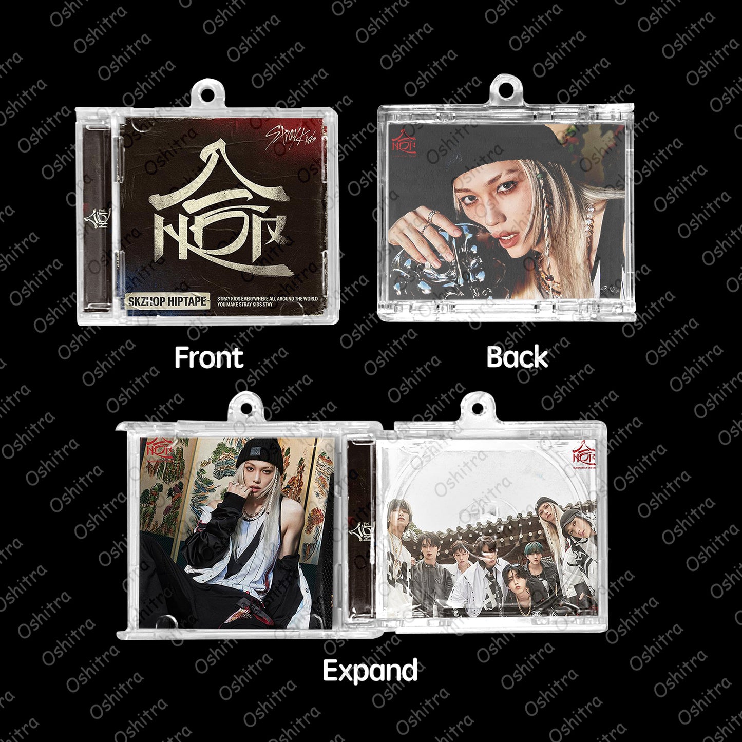 StrayKids「HOP」Mini Album NFCミニアルバムキーホルダー スマホタッチで音楽再生 推し活グッズ