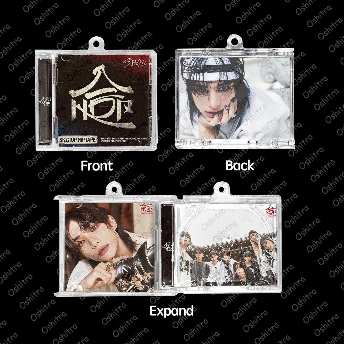 StrayKids「HOP」Mini Album NFCミニアルバムキーホルダー スマホタッチで音楽再生 推し活グッズ