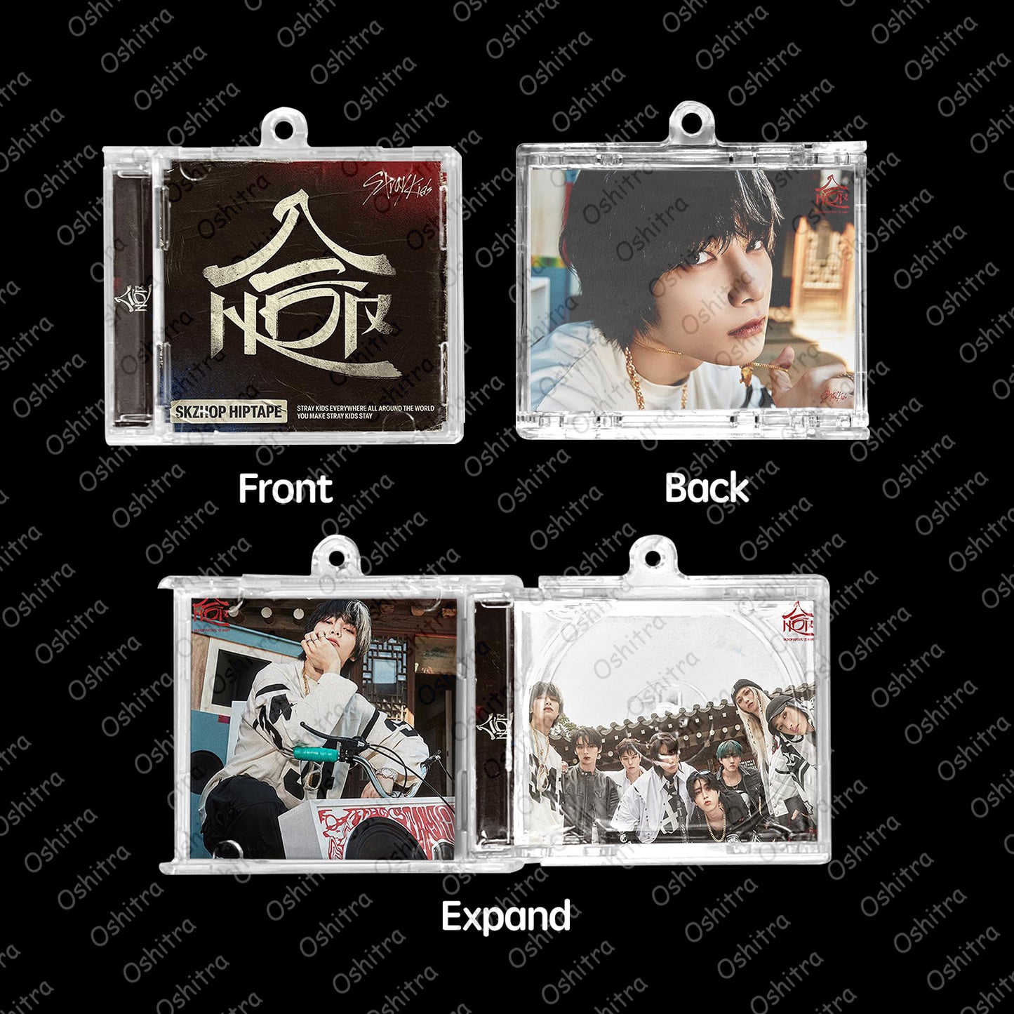StrayKids「HOP」Mini Album NFCミニアルバムキーホルダー スマホタッチで音楽再生 推し活グッズ