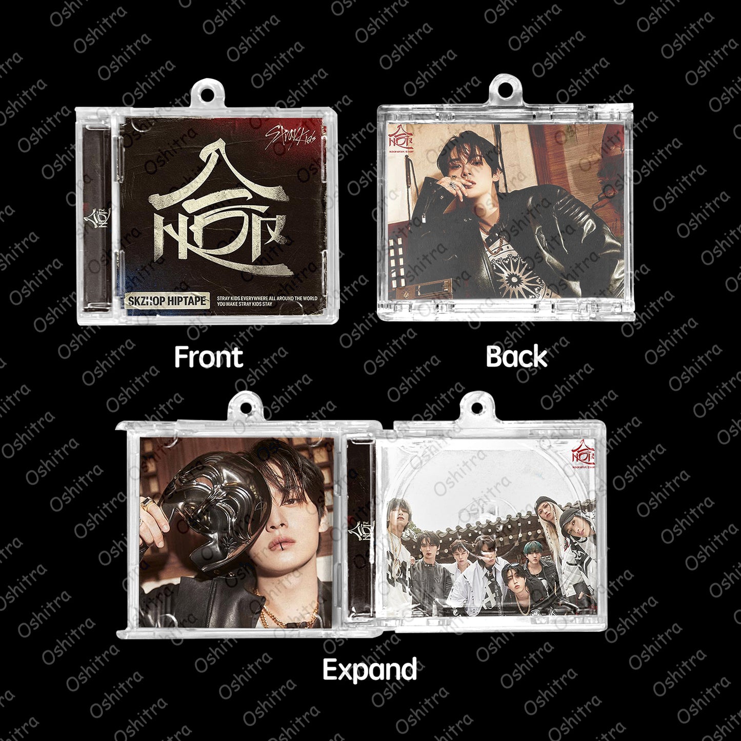 StrayKids「HOP」Mini Album NFCミニアルバムキーホルダー スマホタッチで音楽再生 推し活グッズ