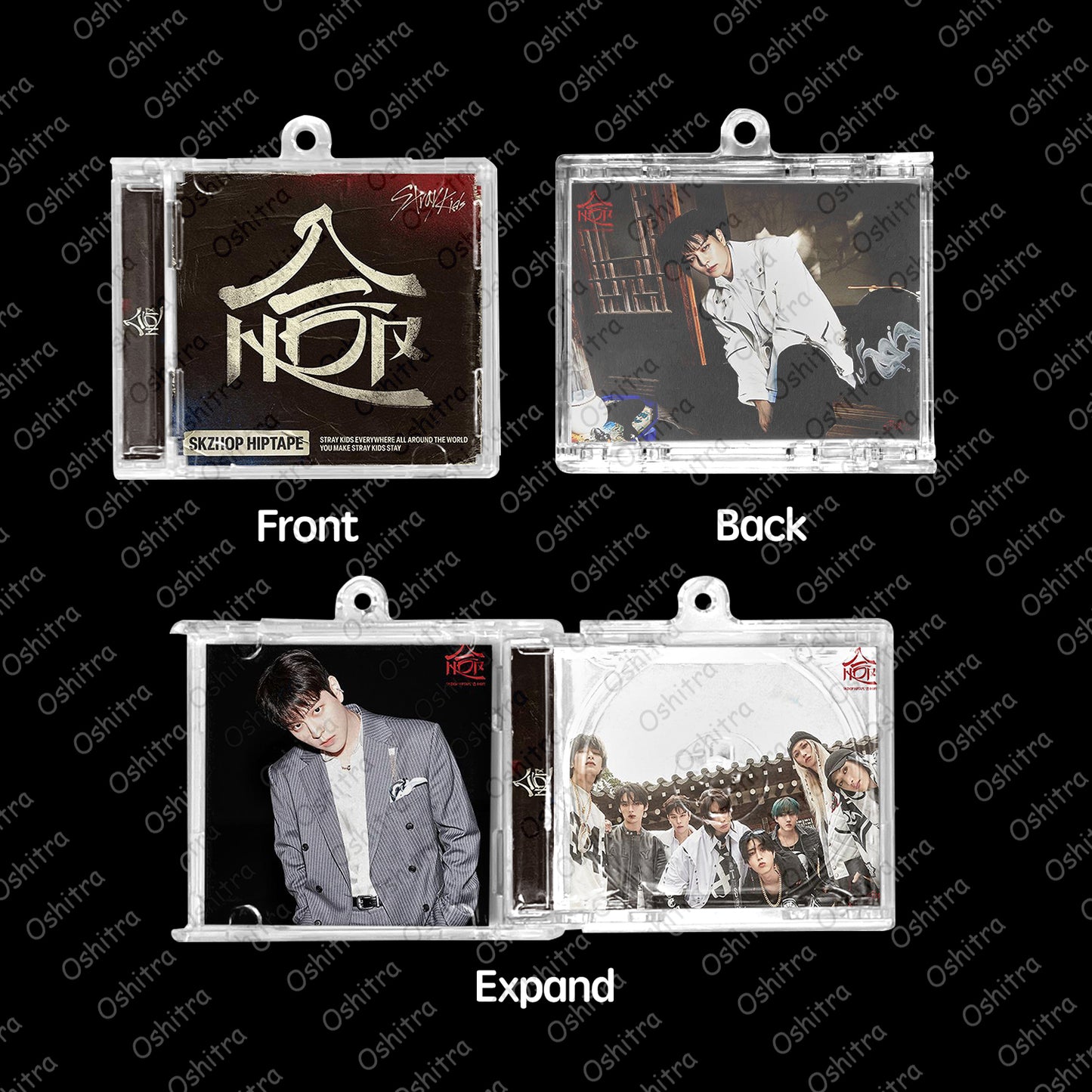 StrayKids「HOP」Mini Album NFCミニアルバムキーホルダー スマホタッチで音楽再生 推し活グッズ