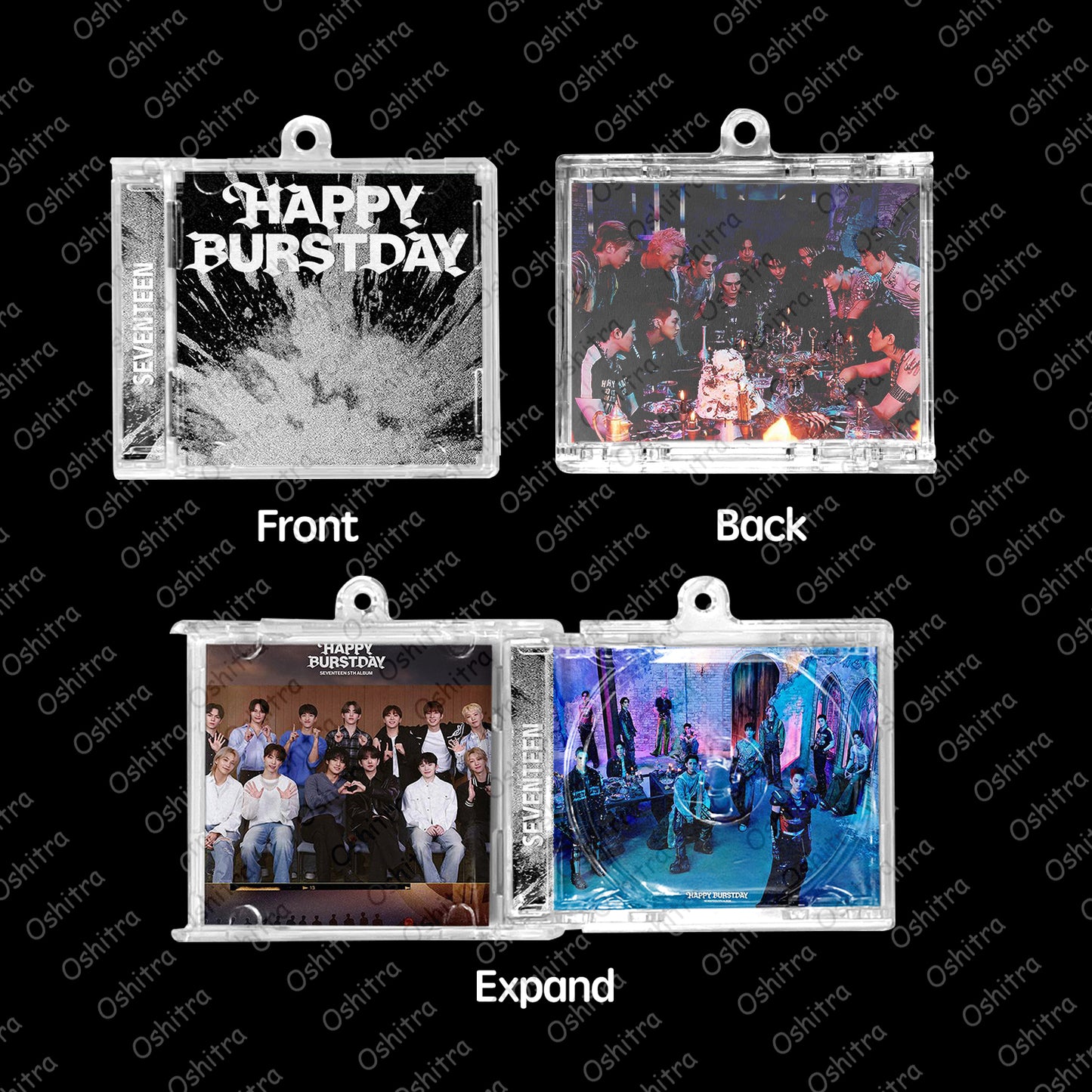 Seventeen「HAPPYBURSTDAY」Mini Album NFCミニアルバムキーホルダー スマホタッチで音楽再生 推し活グッズ