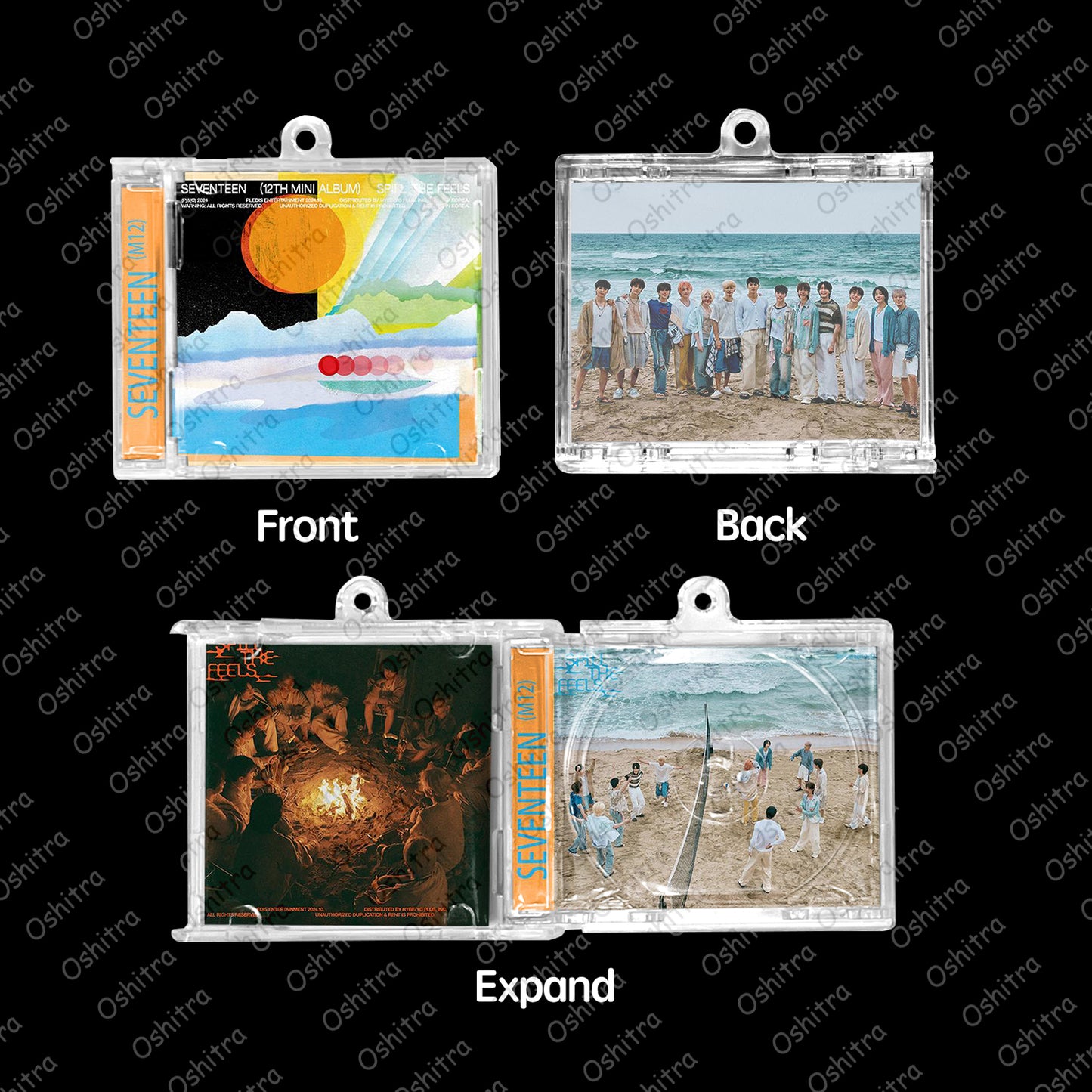 Seventeen「Spill The Feels」Mini Album NFCミニアルバムキーホルダー スマホタッチで音楽再生 推し活グッズ