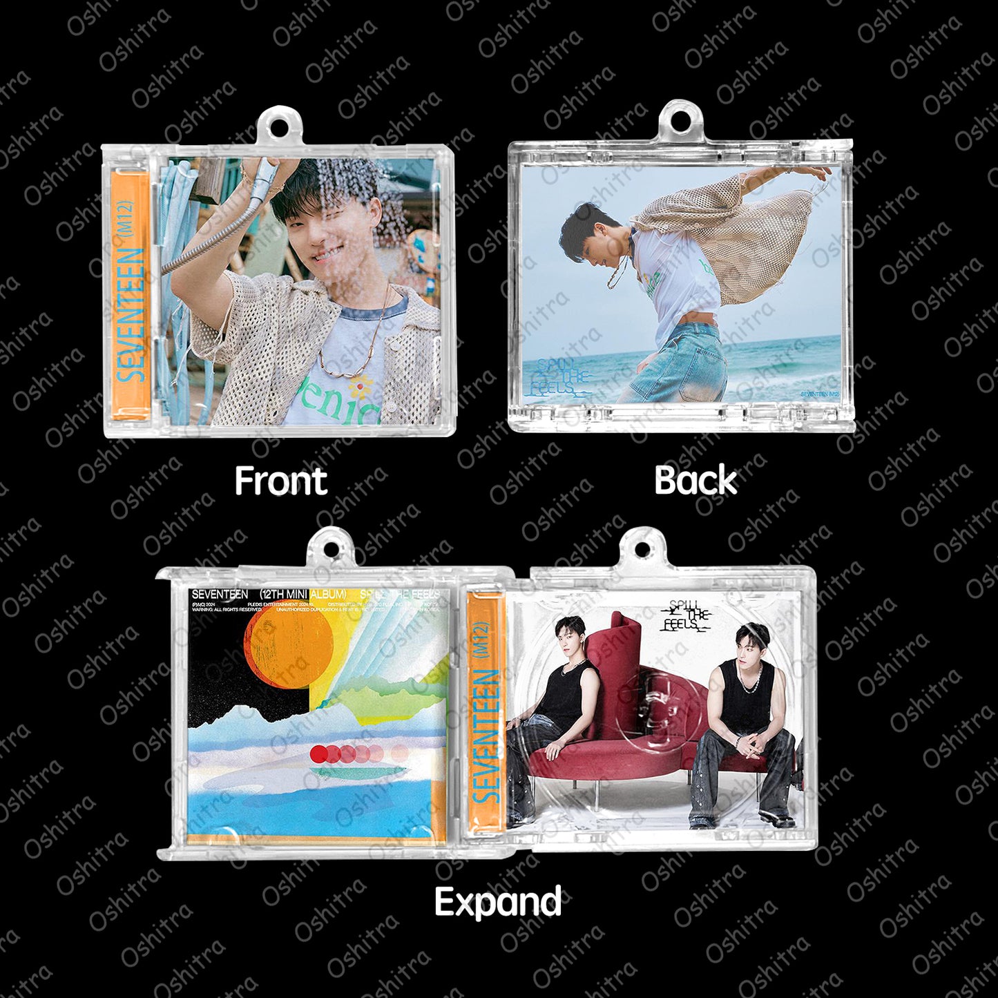 Seventeen「Spill The Feels」Mini Album NFCミニアルバムキーホルダー スマホタッチで音楽再生 推し活グッズ