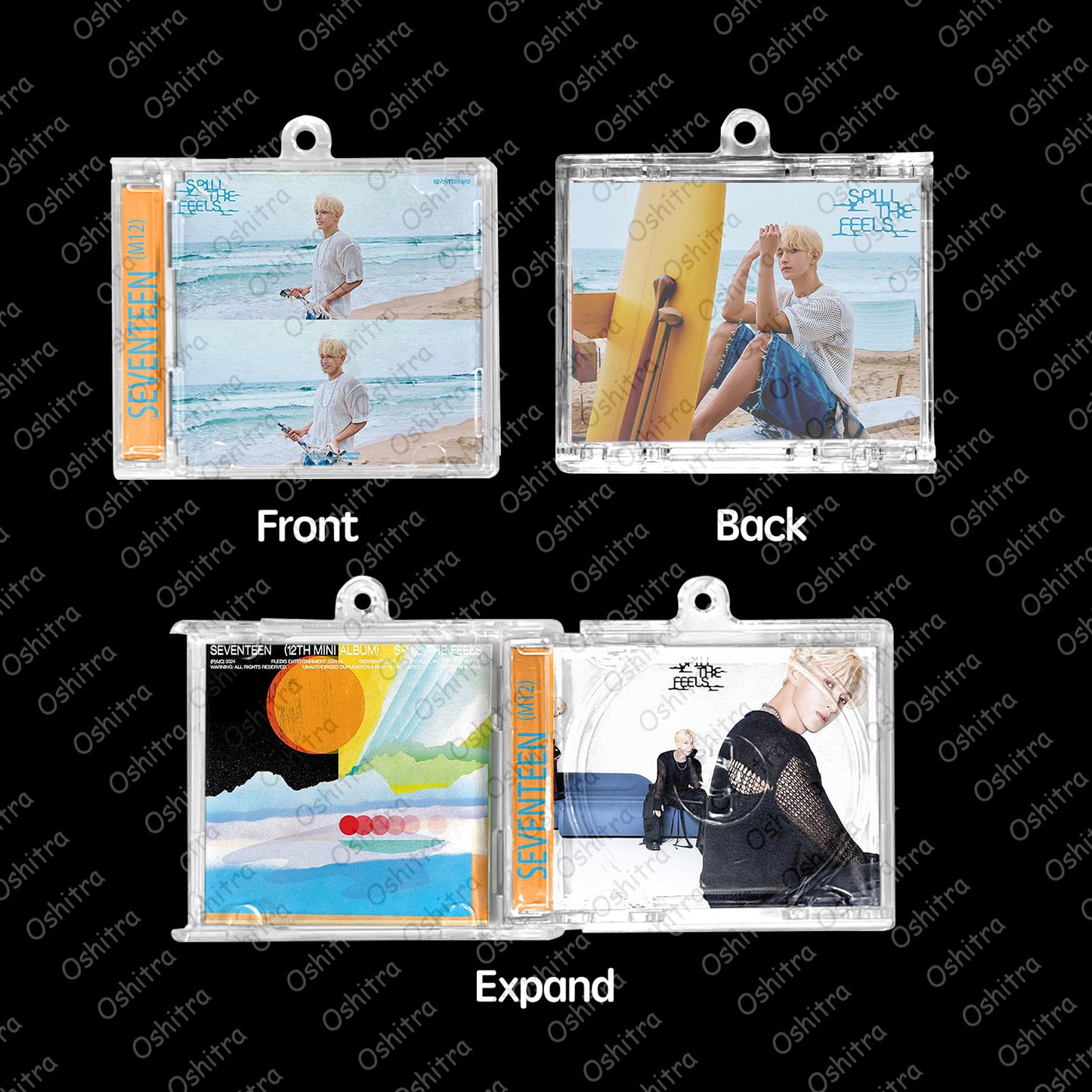 Seventeen「Spill The Feels」Mini Album NFCミニアルバムキーホルダー スマホタッチで音楽再生 推し活グッズ
