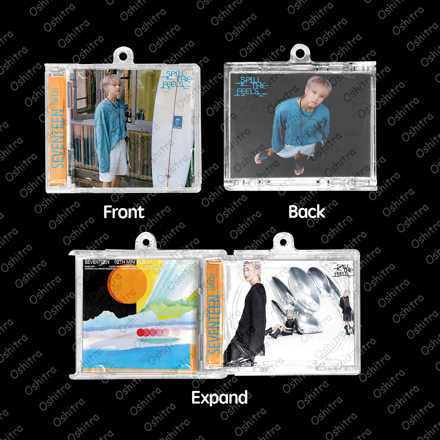 Seventeen「Spill The Feels」Mini Album NFCミニアルバムキーホルダー スマホタッチで音楽再生 推し活グッズ
