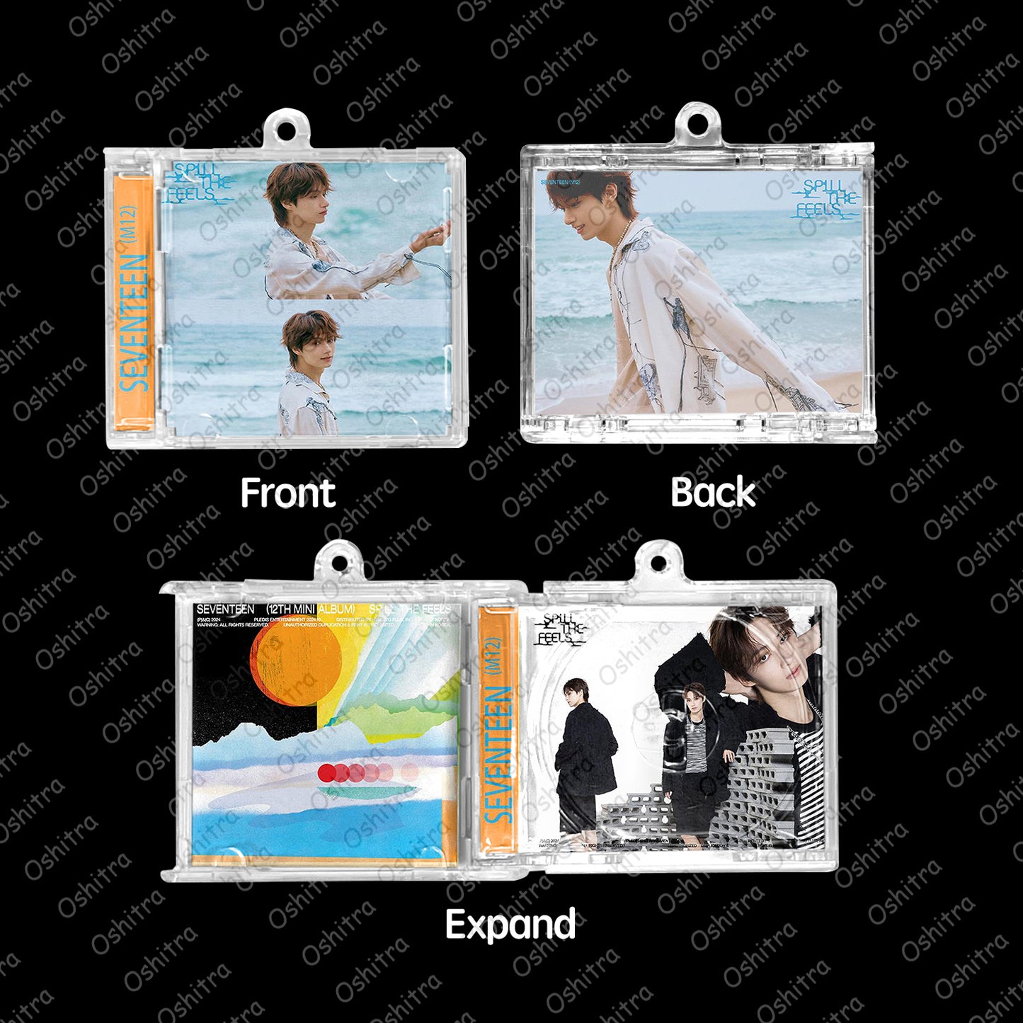 Seventeen「Spill The Feels」Mini Album NFCミニアルバムキーホルダー スマホタッチで音楽再生 推し活グッズ