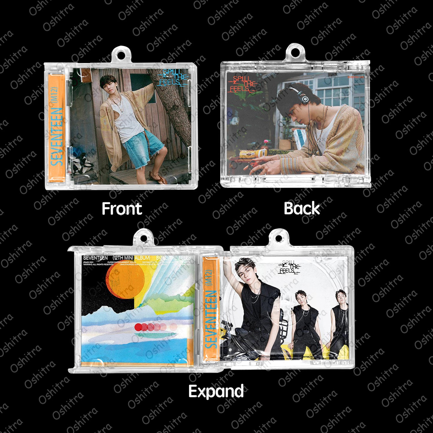 Seventeen「Spill The Feels」Mini Album NFCミニアルバムキーホルダー スマホタッチで音楽再生 推し活グッズ