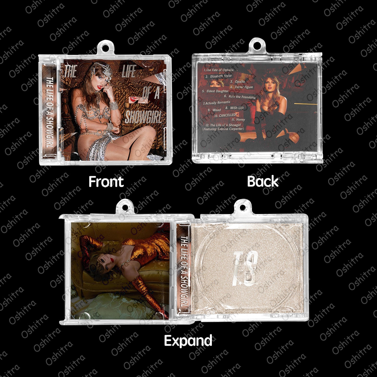 TaylorSwift「The Life Of A Showgirl」Mini Album NFCミニアルバムキーホルダー スマホタッチで音楽再生 推し活グッズ