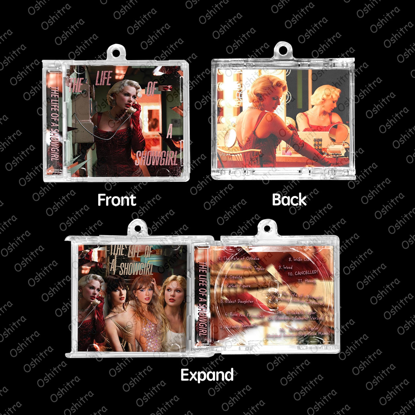 TaylorSwift「The Life Of A Showgirl」Mini Album NFCミニアルバムキーホルダー スマホタッチで音楽再生 推し活グッズ