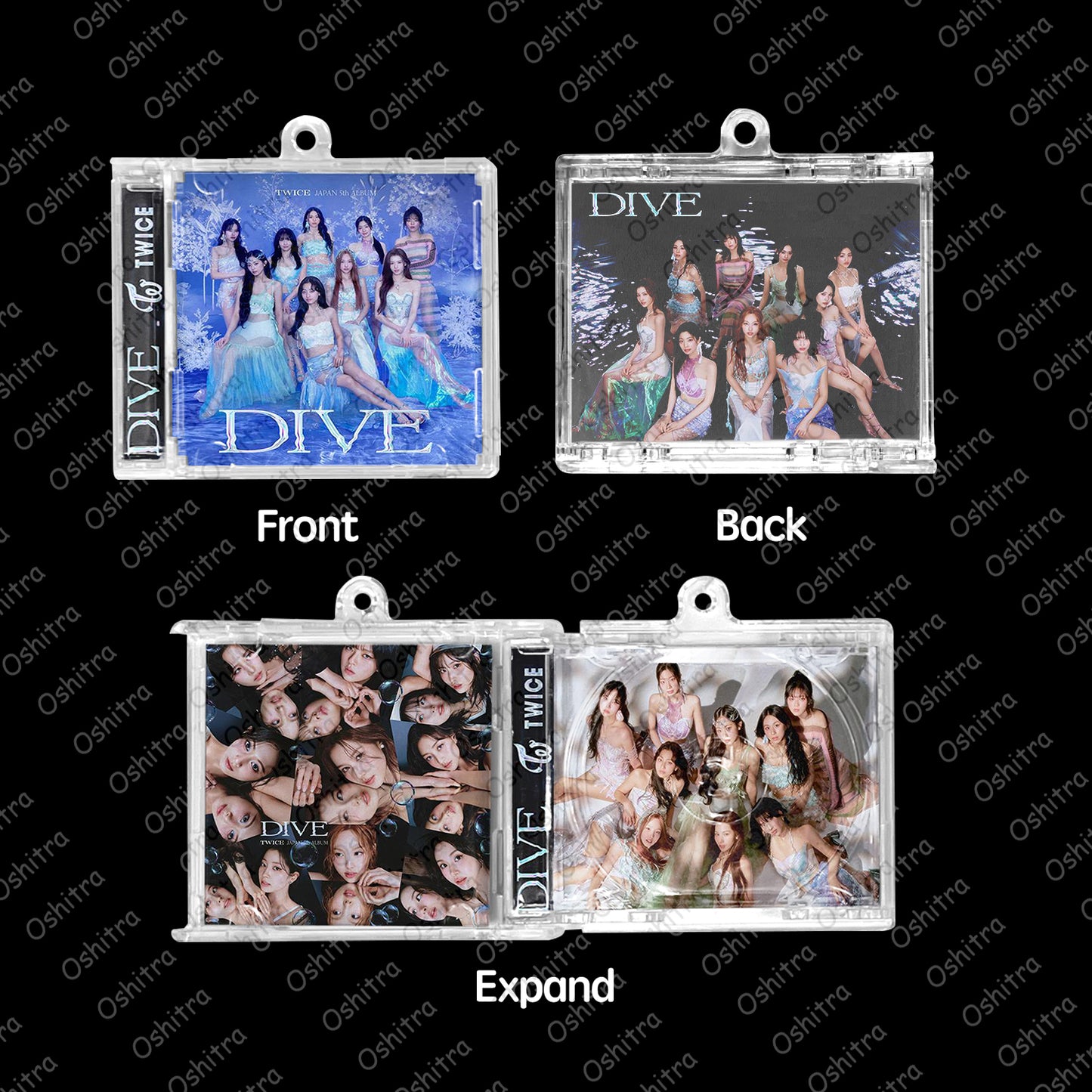 Twice「Dive」Mini Album NFCミニアルバムキーホルダー スマホタッチで音楽再生 推し活グッズ