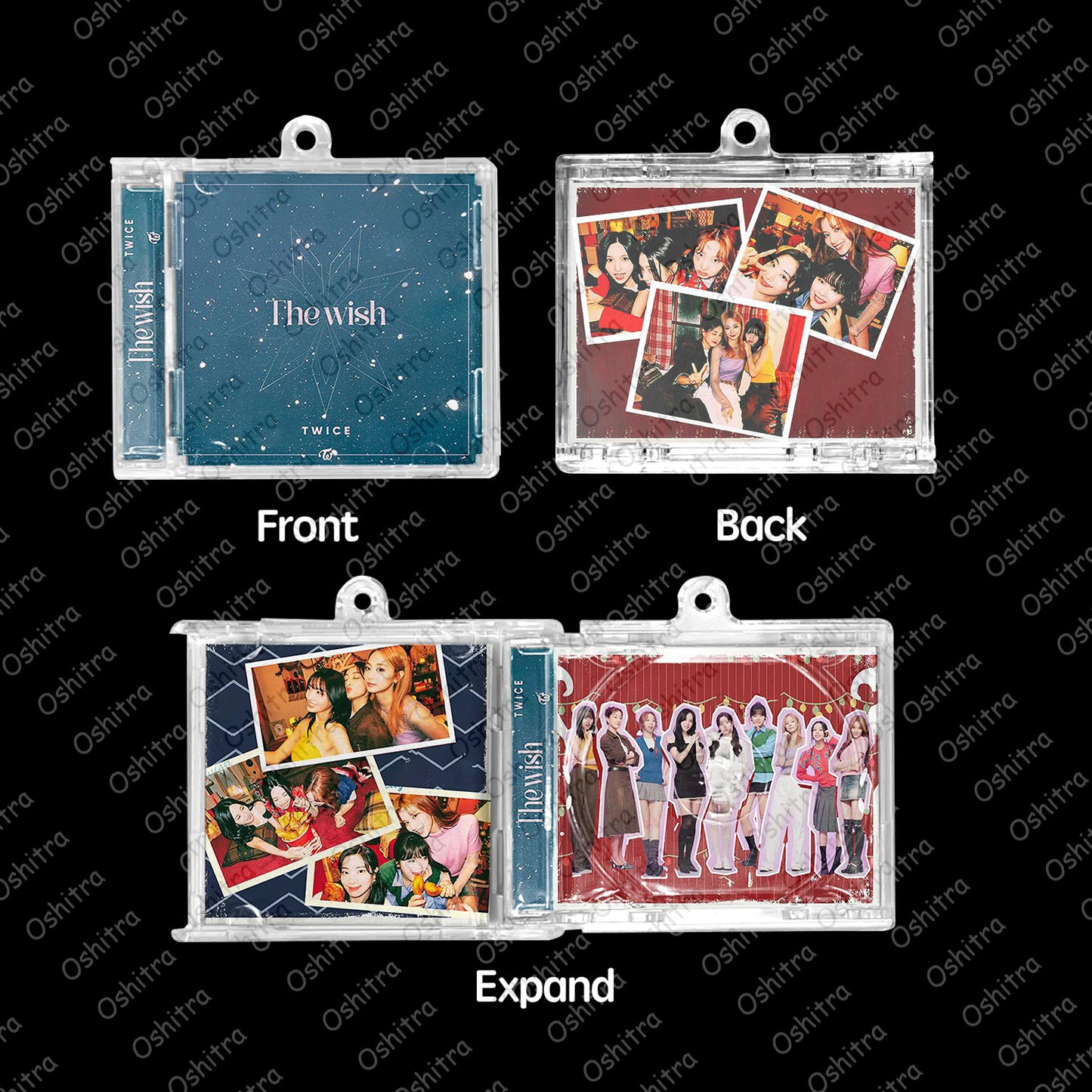 Twice「Wish」Mini Album NFCミニアルバムキーホルダー スマホタッチで音楽再生 推し活グッズ